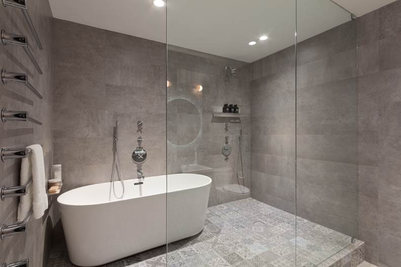 5 alluring apartments with glasswalled showers